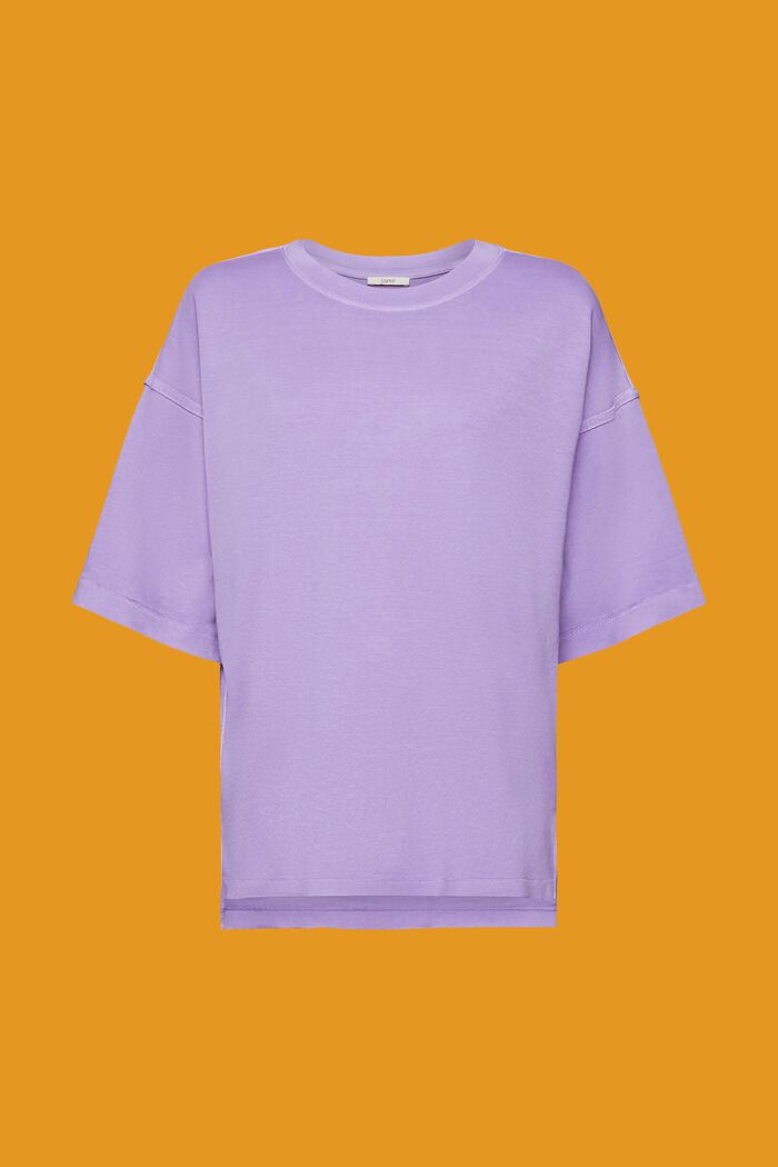 Oversized katoenen T-shirt, PURPLE, detail image number 7