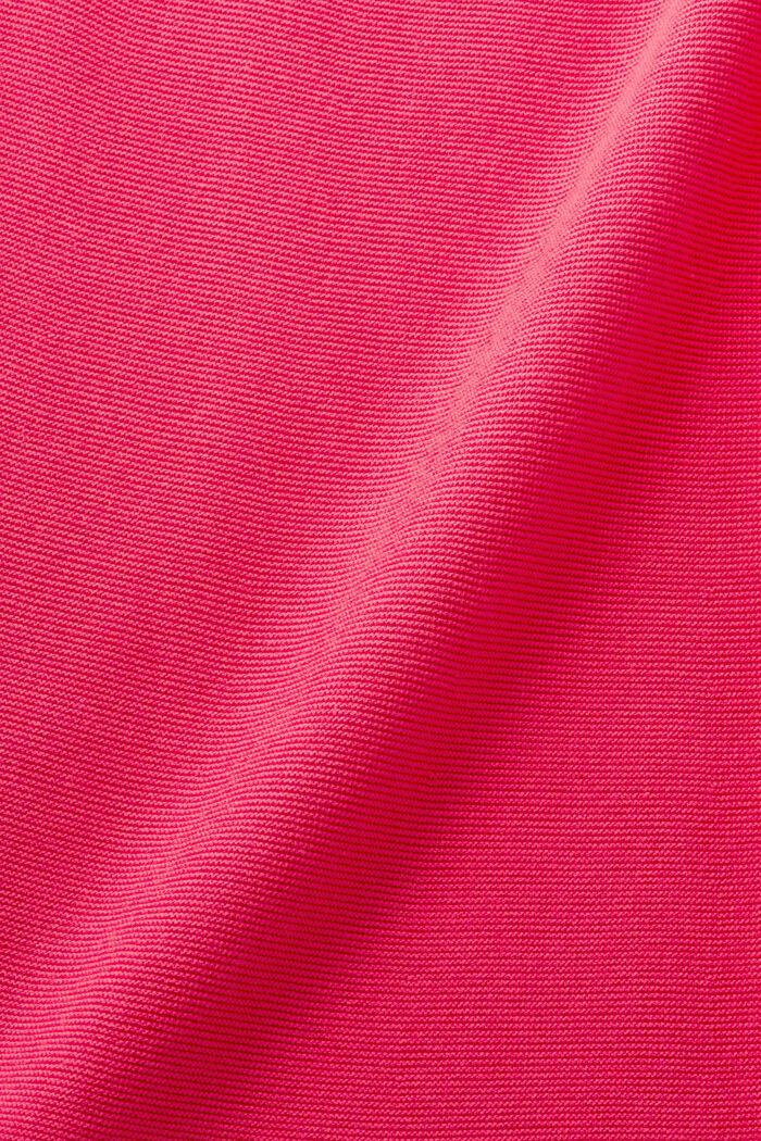 Mouwloze geribde midi-jurk, PINK FUCHSIA, detail image number 4