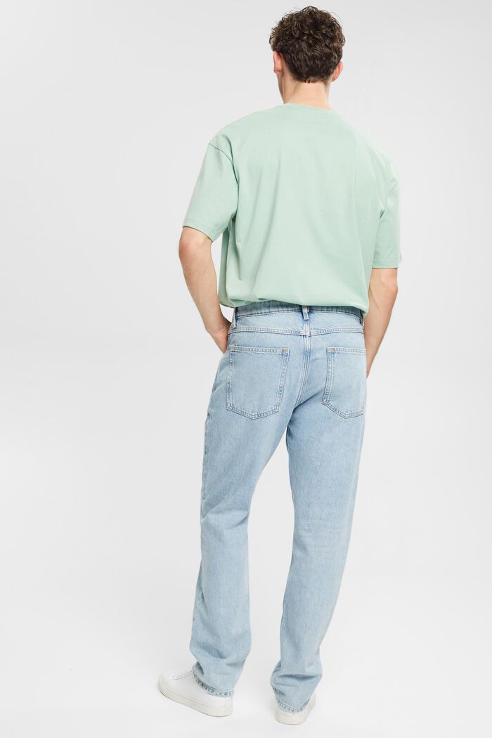 Jeans met rechte pijpen, BLUE BLEACHED, detail image number 3