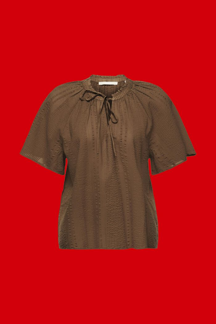 Katoenen blouse, KHAKI GREEN, detail image number 6
