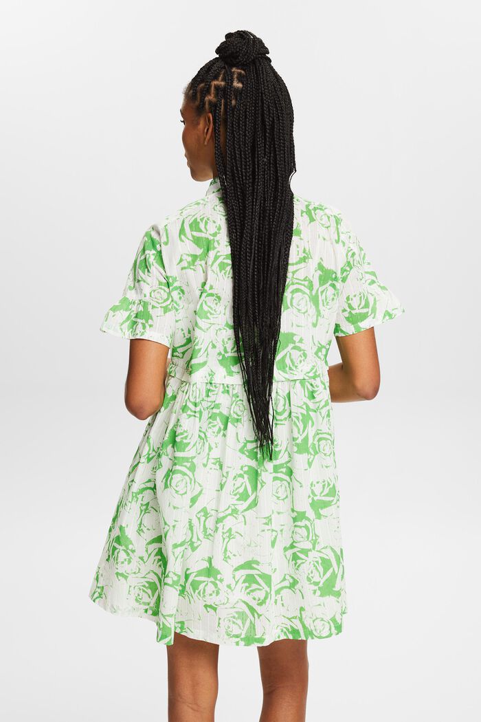 A-lijn mini-jurk met print, CITRUS GREEN, detail image number 2