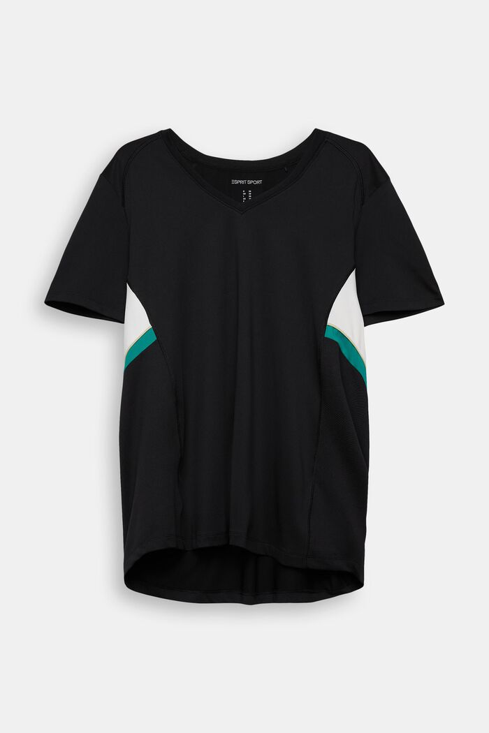 CURVY active T-shirt, BLACK, detail image number 0
