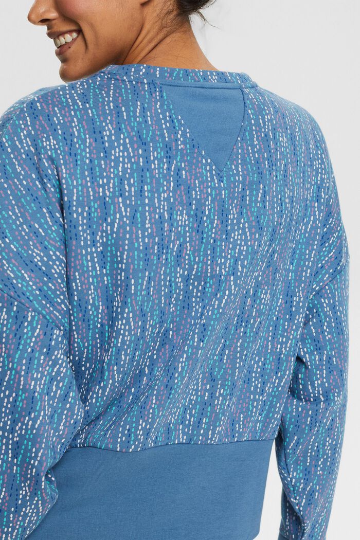 Gerecycled: sweatshirt met motief, GREY BLUE, detail image number 2