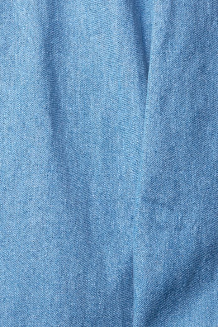 Met hennep: jeans van licht denim, BLUE LIGHT WASHED, detail image number 4