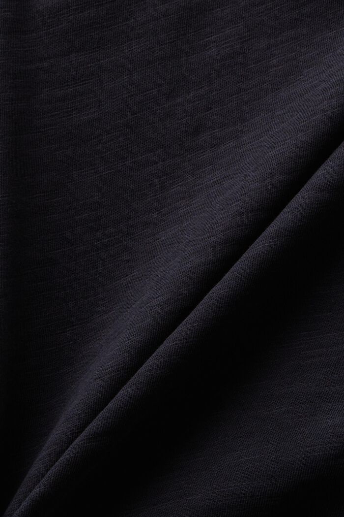 Jersey T-shirt met V-hals, BLACK, detail image number 4