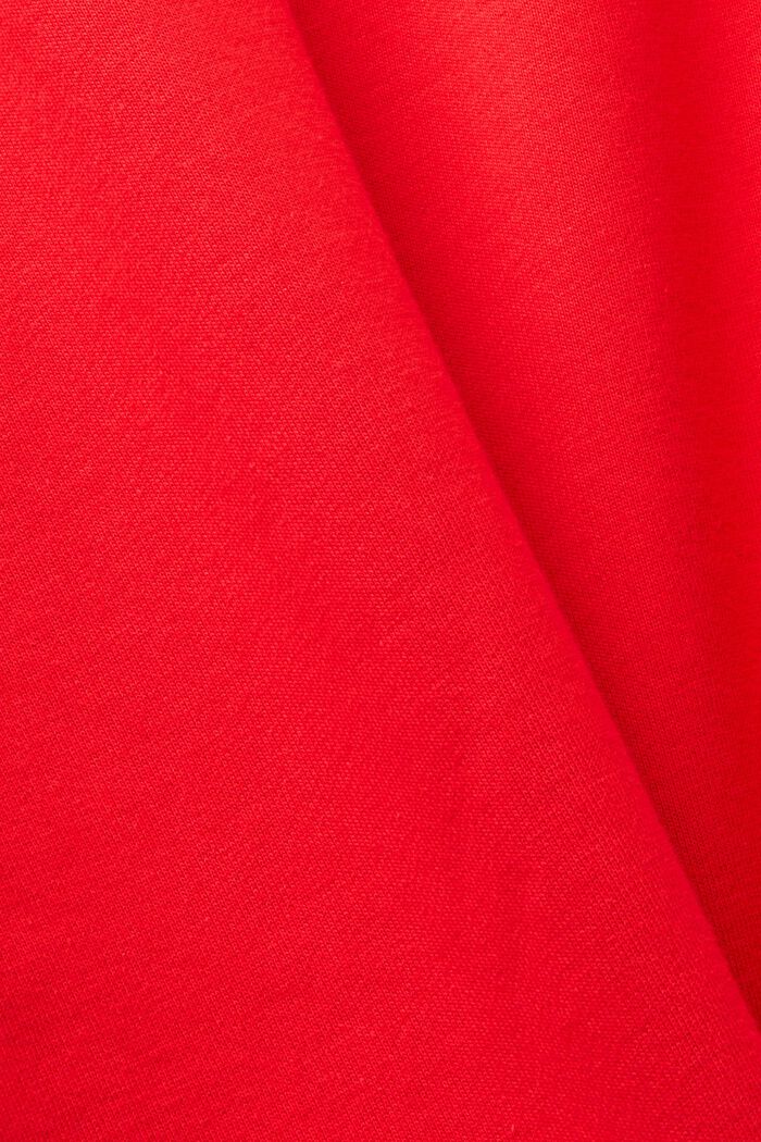 Sweatshirt met een kleine dolfijnenprint, ORANGE RED, detail image number 5