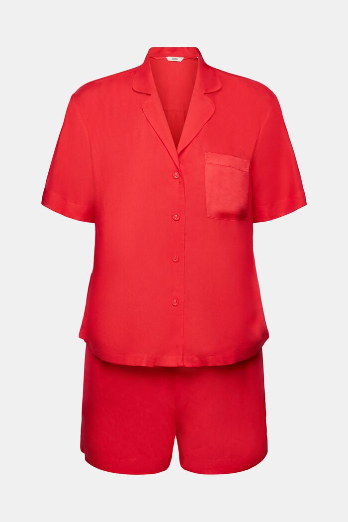 Pyjamaset met short, RED, detail image number 5