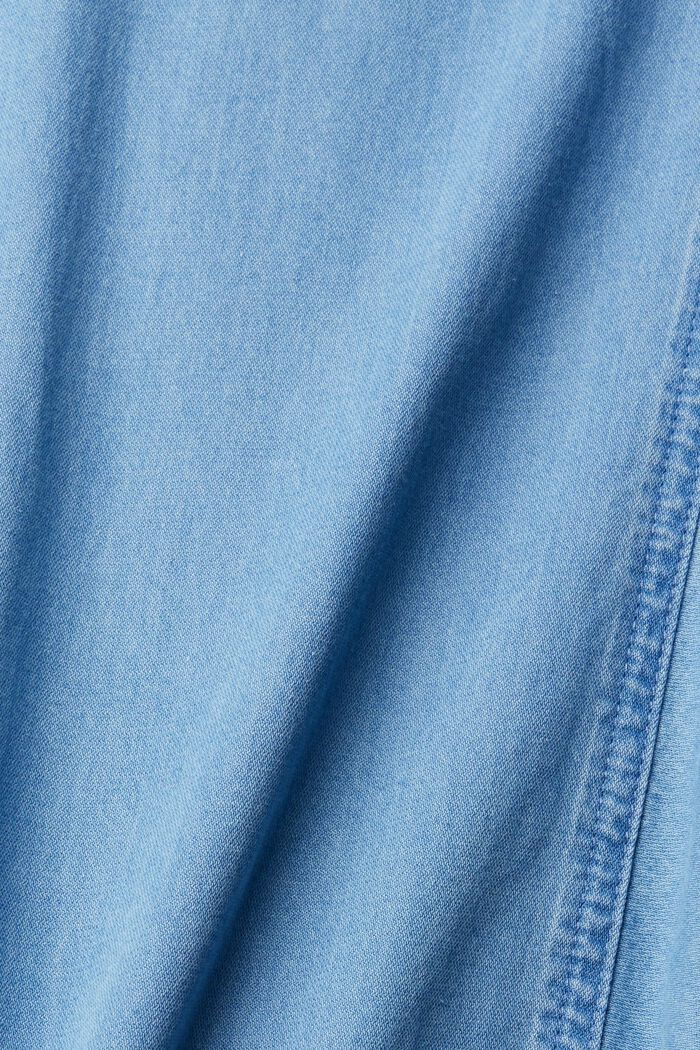 Denim blouse, BLUE LIGHT WASHED, detail image number 6