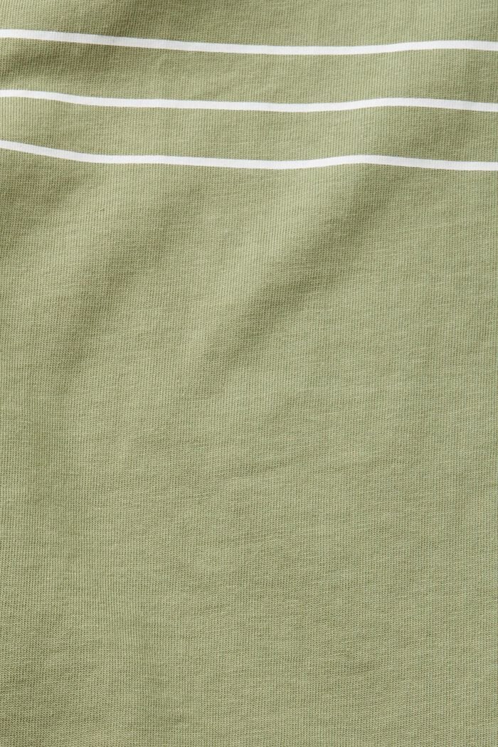 T-shirt met hartprint, LIGHT KHAKI, detail image number 5