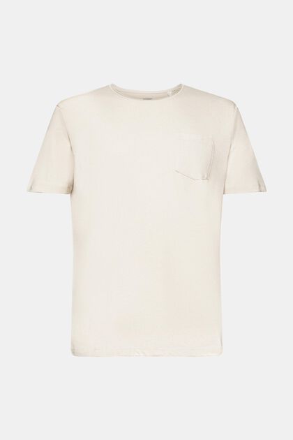 Gerecycled: gemêleerd jersey T-shirt, LIGHT TAUPE, overview