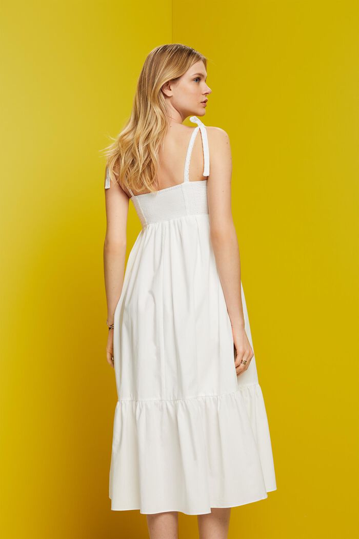 Midi-jurk met borduursel, LENZING™ ECOVERO™, WHITE, detail image number 3