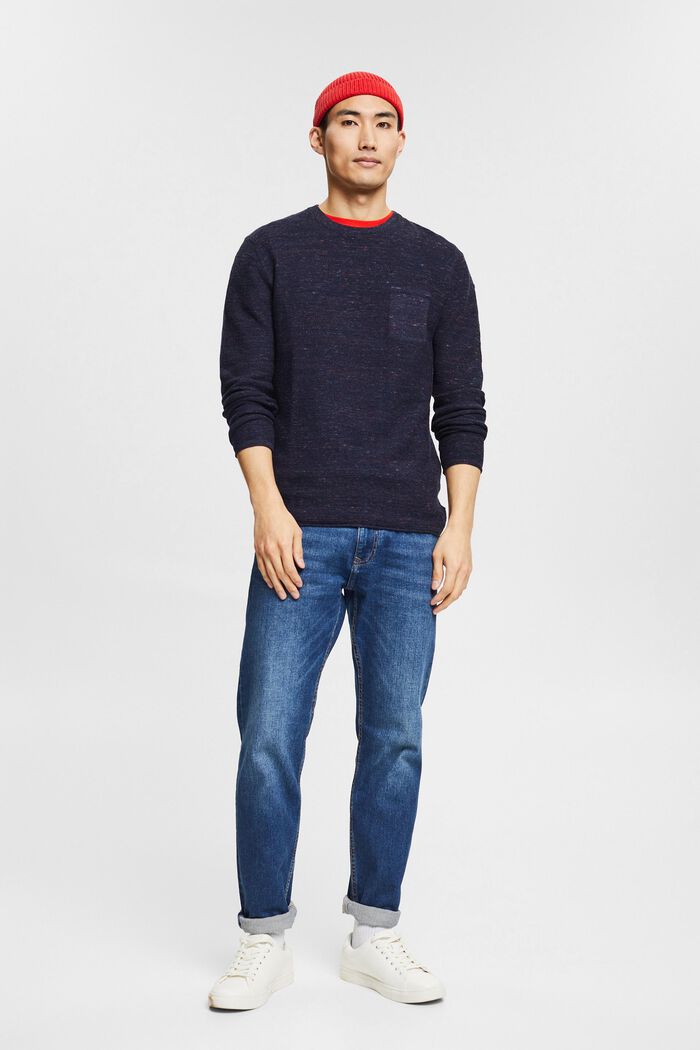 Fashion Sweater, NAVY, detail image number 1