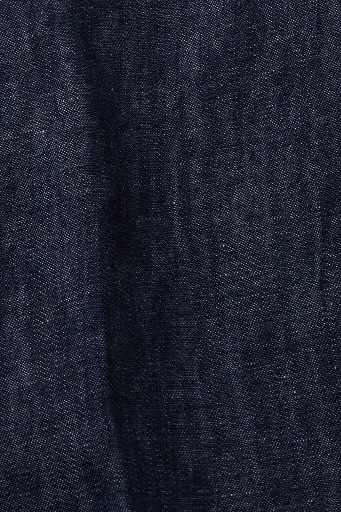 Chinoshort met een denim look, BLUE BLACK, detail image number 8