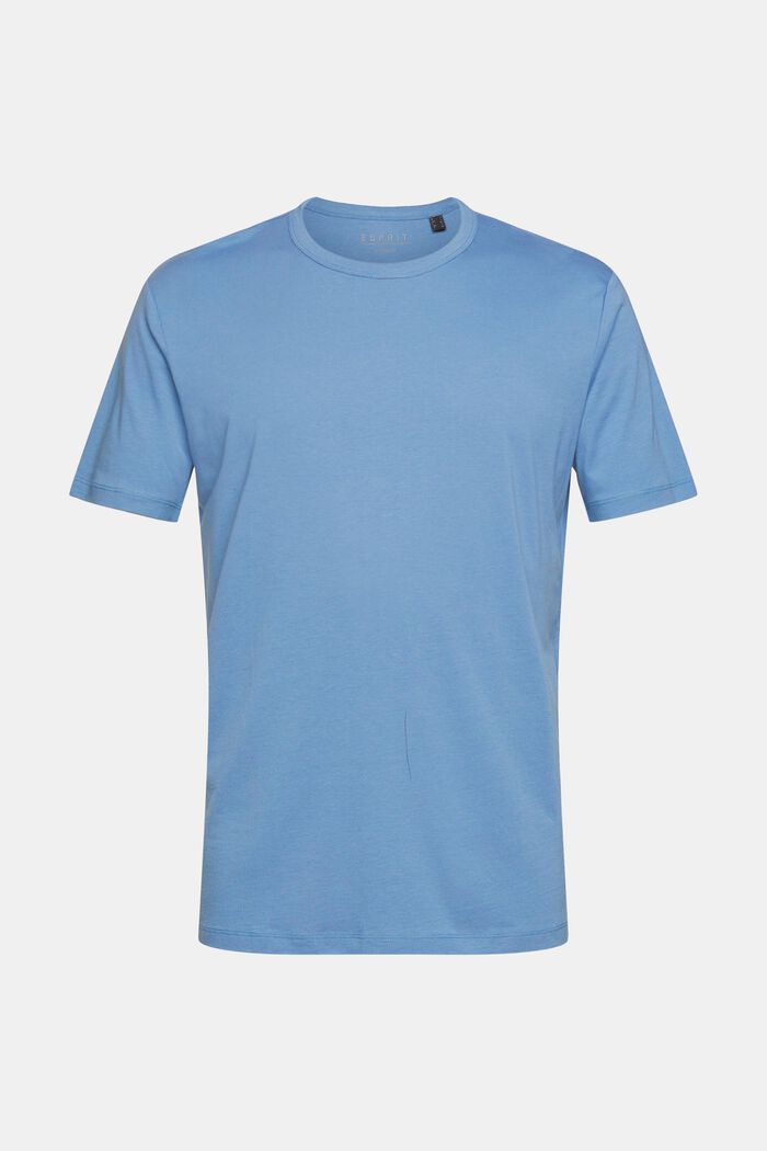 Met TENCEL™: basic T-shirt , GREY BLUE, detail image number 7