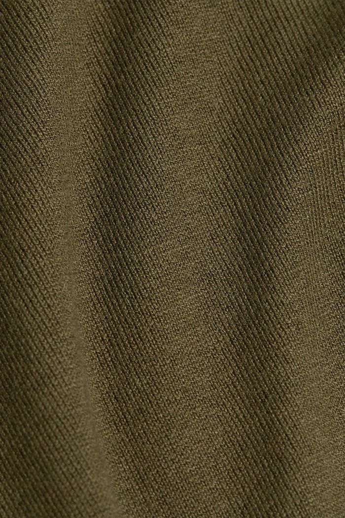 Vest van een mix met biologisch katoen, KHAKI GREEN, detail image number 1