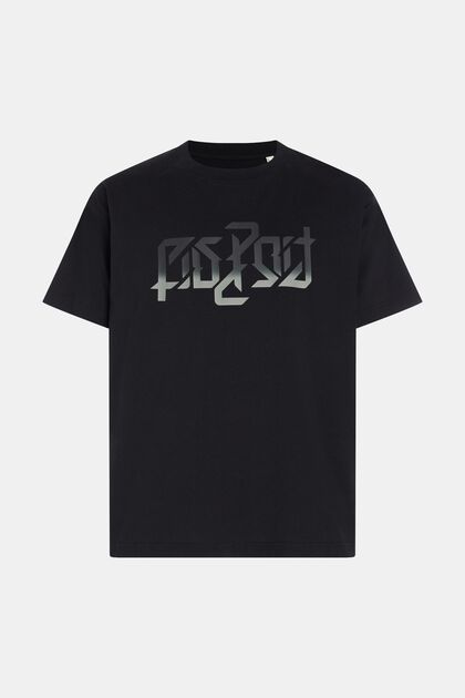 AMBIGRAM T-shirt met blokkenprint
