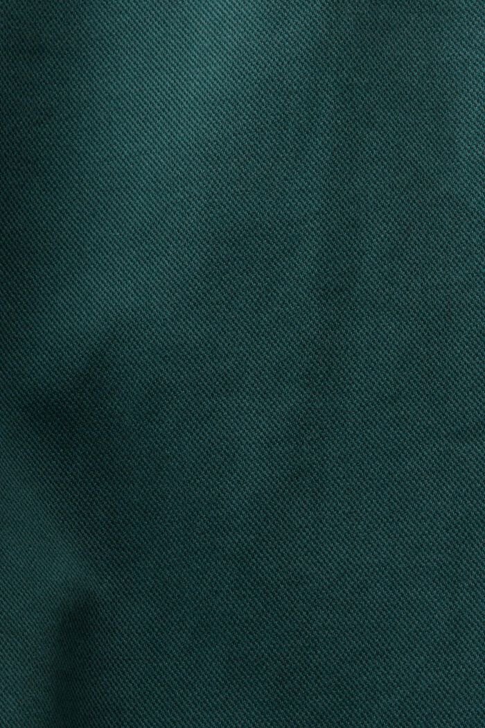 Wide fit chino met hoge taille, EMERALD GREEN, detail image number 6