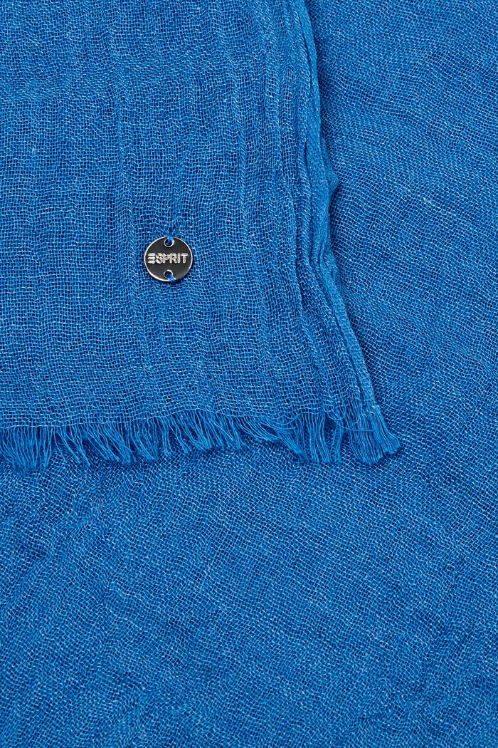 Sjaal met kreukelig effect, BLUE, detail image number 1