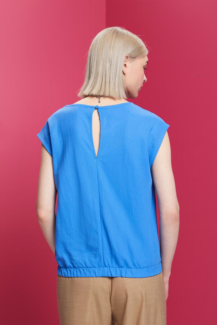 Mouwloze blouse, BRIGHT BLUE, detail image number 3