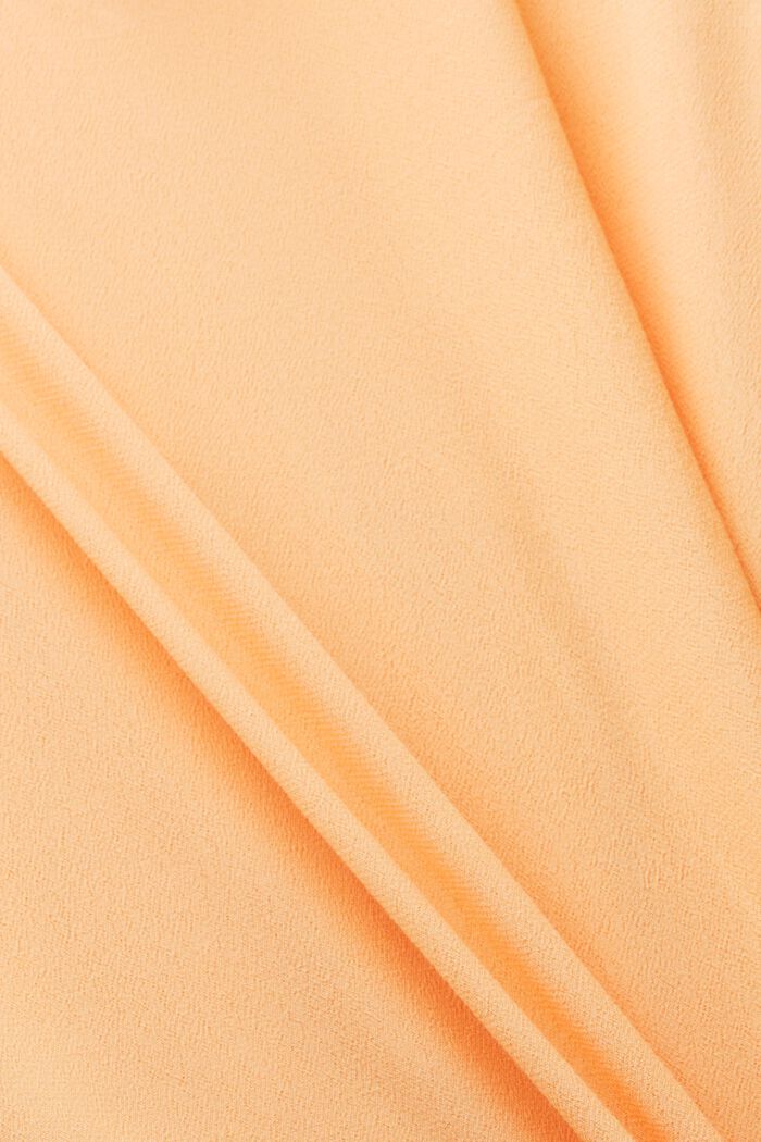 Crêpe blouse met lange mouwen, PASTEL ORANGE, detail image number 6