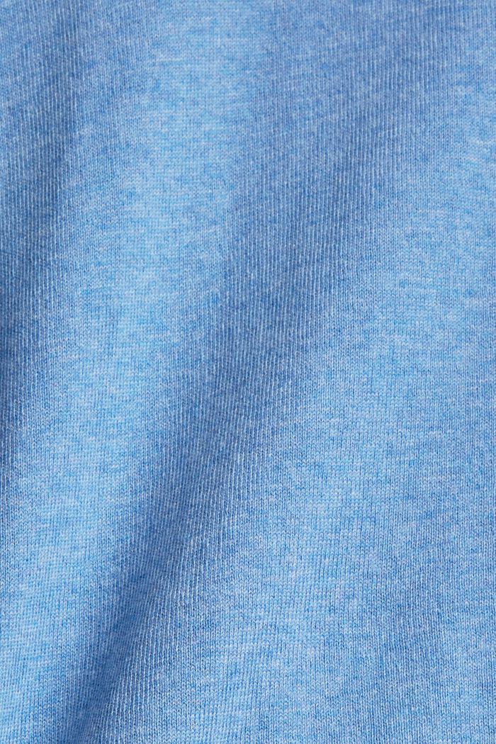 Trui met hoodie, 100% katoen, LIGHT BLUE LAVENDER, detail image number 4