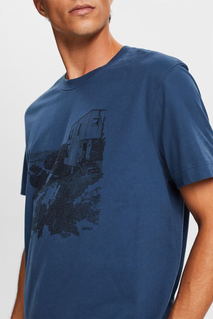 Grafisch  T-shirt met print, BLUE, detail image number 1