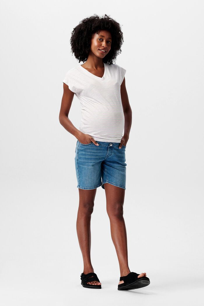 Gestreept MATERNITY T-shirt, BRIGHT WHITE, detail image number 1