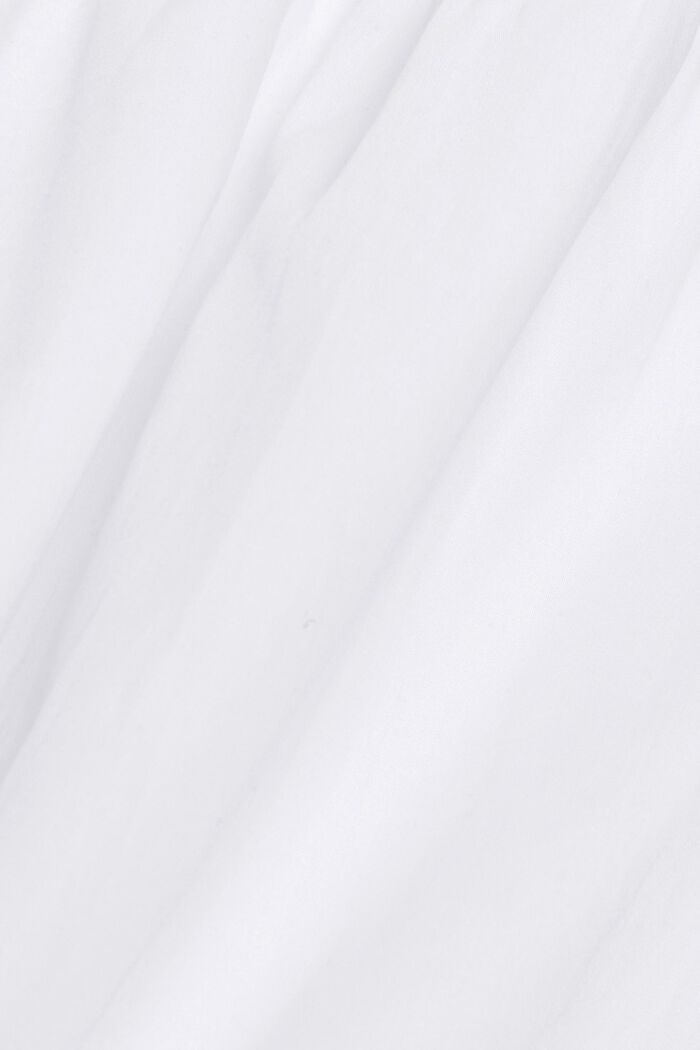 Midi-jurk van een materiaalmix, WHITE, detail image number 4