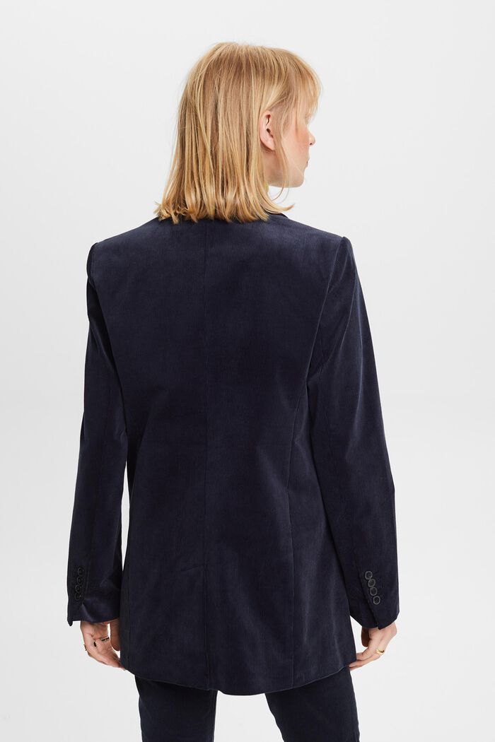 Double-breasted corduroy blazer, NAVY, detail image number 3