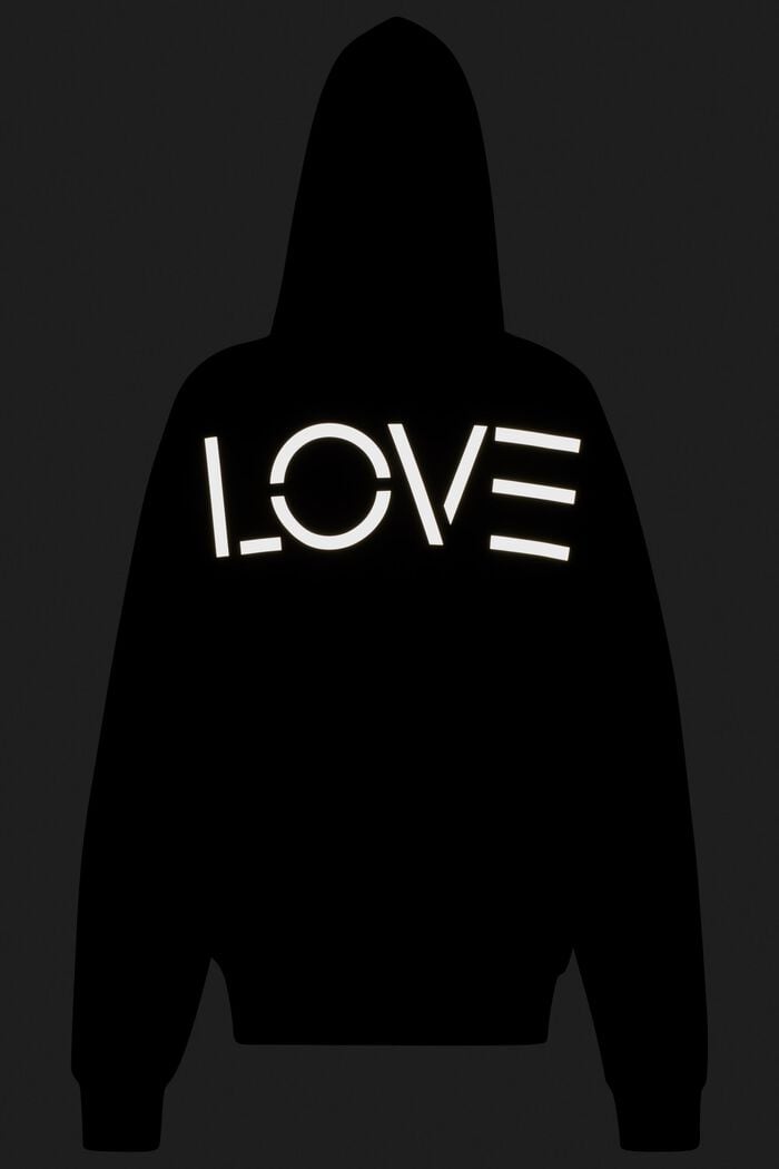 Uniseks sweatshirt met patchworklook, BLACK, detail image number 7