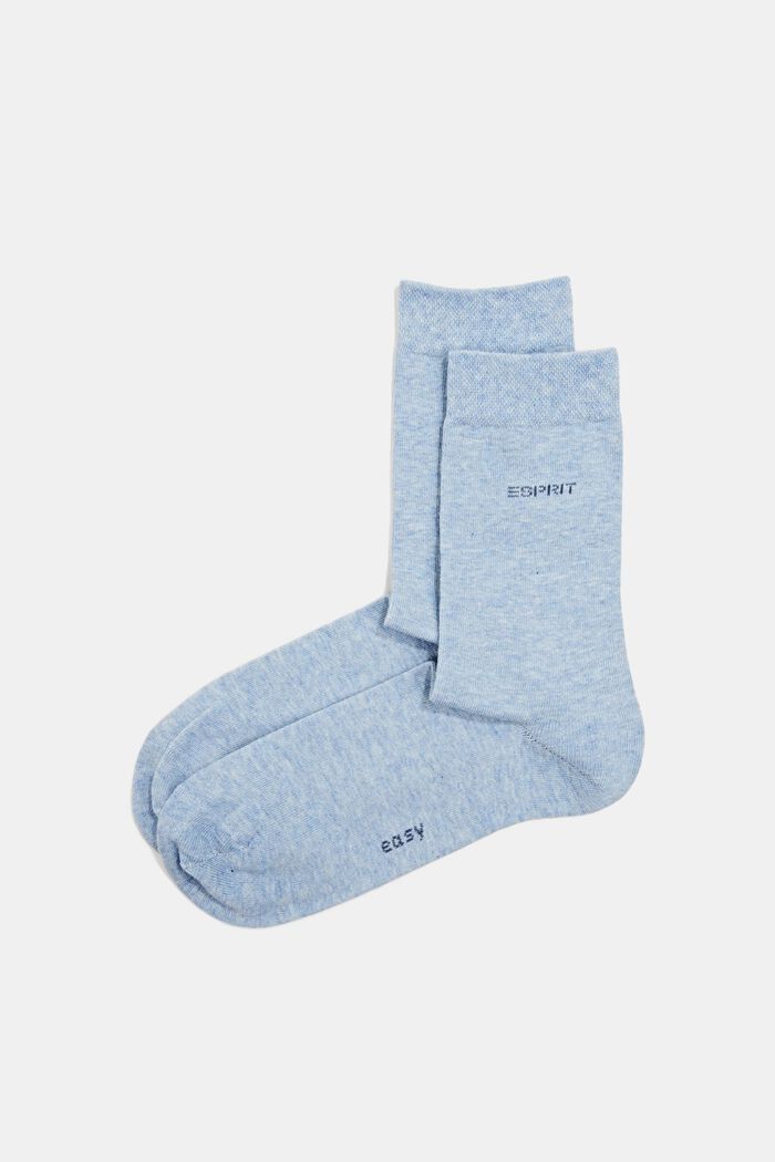 Twee paar sokken met zachte boord, JEANS, overview