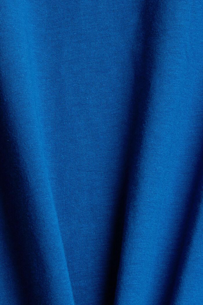Jersey shirt van 100% katoen, BRIGHT BLUE, detail image number 4