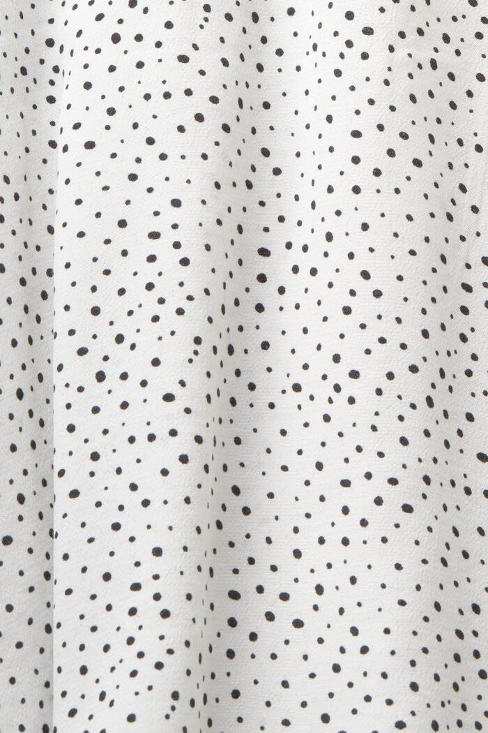 Crêpe blouse met print, OFF WHITE, detail image number 5
