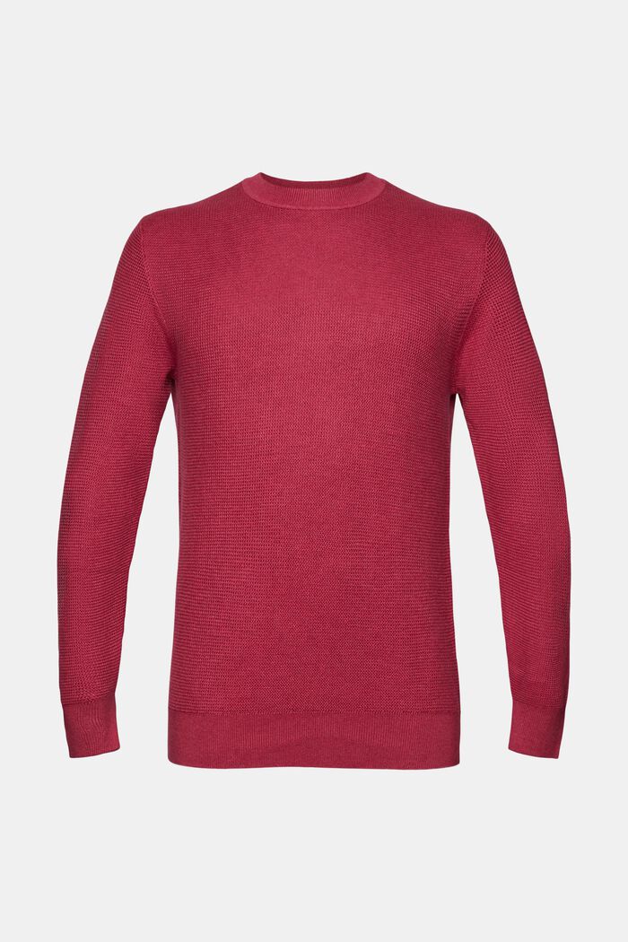 Gestreepte sweater, CHERRY RED, detail image number 6