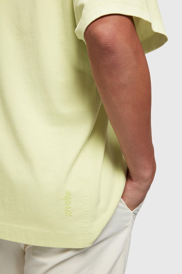 T-shirt Color Dolphin met een comfortabele pasvorm, PASTEL YELLOW, detail image number 3