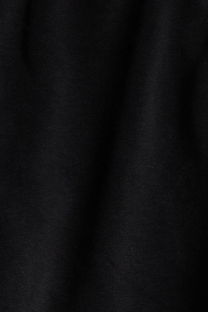 Gerecycled: sweatshort met ritszakken, BLACK, detail image number 4