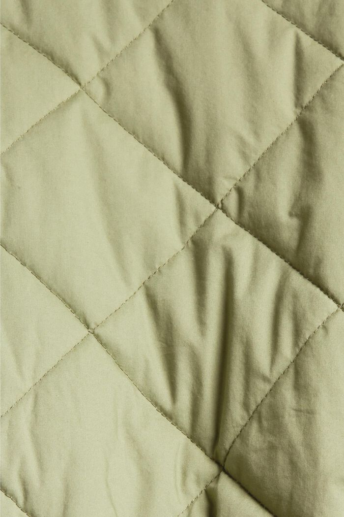 Gewatteerde jas van katoen, LIGHT KHAKI, detail image number 4
