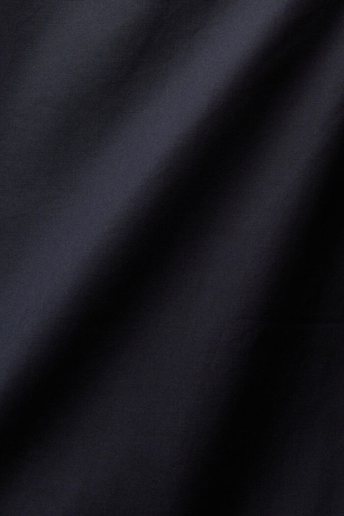 Popeline jumpsuit met ceintuur en wijde pijpen, BLACK, detail image number 4