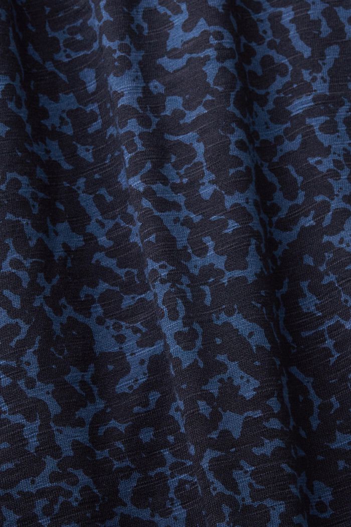 Longsleeve met motief en strikdetail, PETROL BLUE, detail image number 4