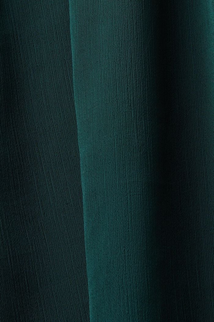 Gerimpelde chiffon blouse, EMERALD GREEN, detail image number 5