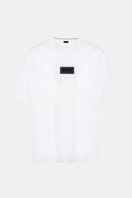 Boxy fit T-shirt, WHITE, overview