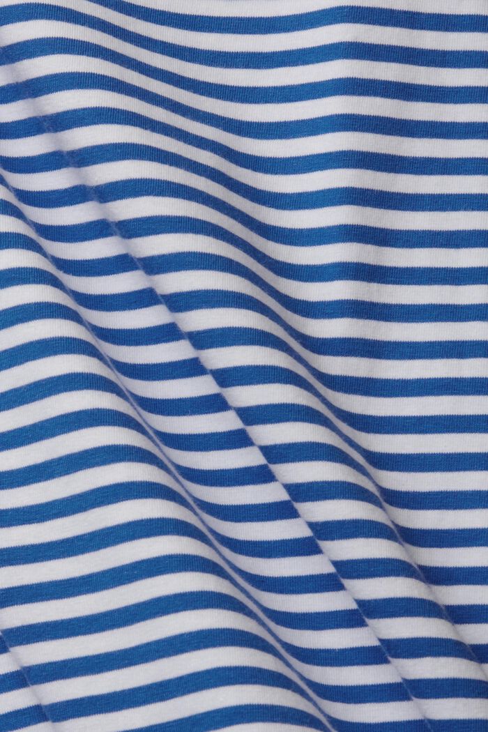 CURVY T-shirt met strepen, BRIGHT BLUE, detail image number 1