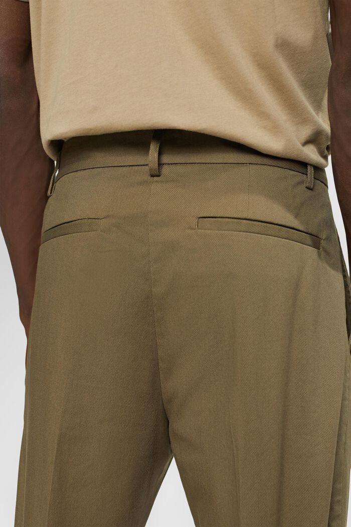Relaxed fit chino, KHAKI GREEN, detail image number 4