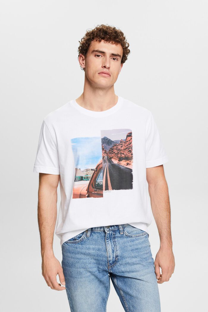 Grafisch  T-shirt met print, WHITE, detail image number 0