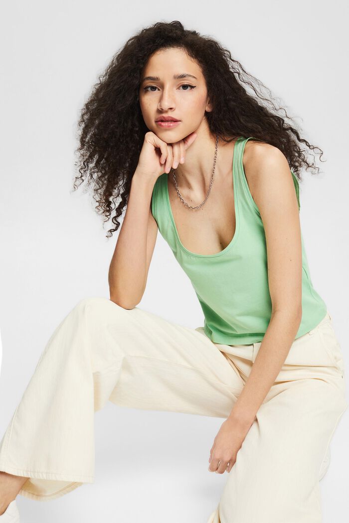 Cropped top, LIGHT GREEN, detail image number 0