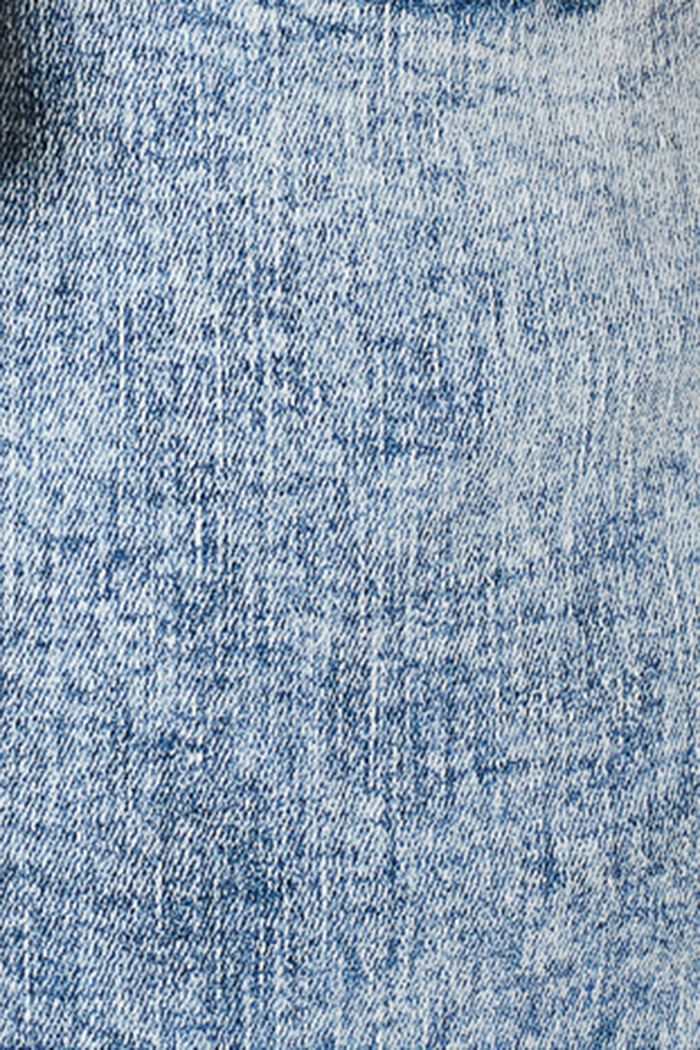 Cropped jeans met band over de buik, LIGHT WASHED, detail image number 2