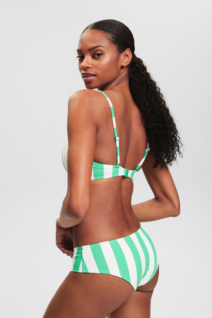 Gestreepte, gewatteerde bikinitop, NEW GREEN, detail image number 3