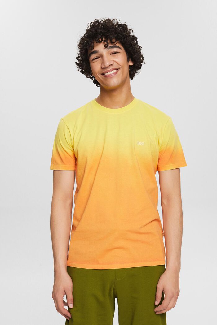 T-shirt met kleurverloop, YELLOW, detail image number 0