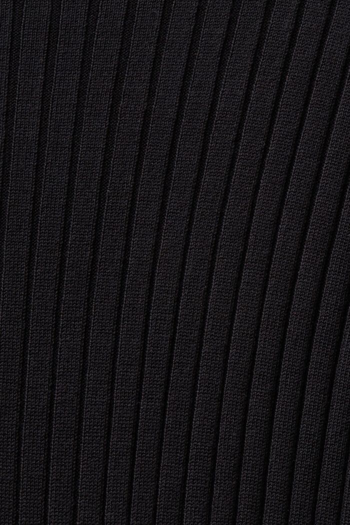 Maxi-jurk van ribbreisel, BLACK, detail image number 5