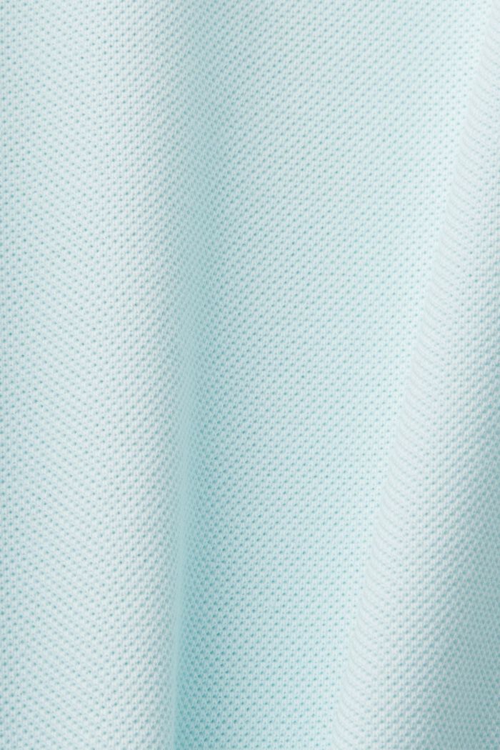 Poloshirt van katoen-piqué, LIGHT AQUA GREEN, detail image number 5